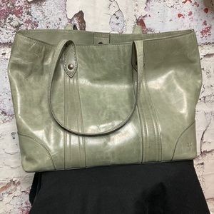 Frye Melissa shopper tote purse in fern